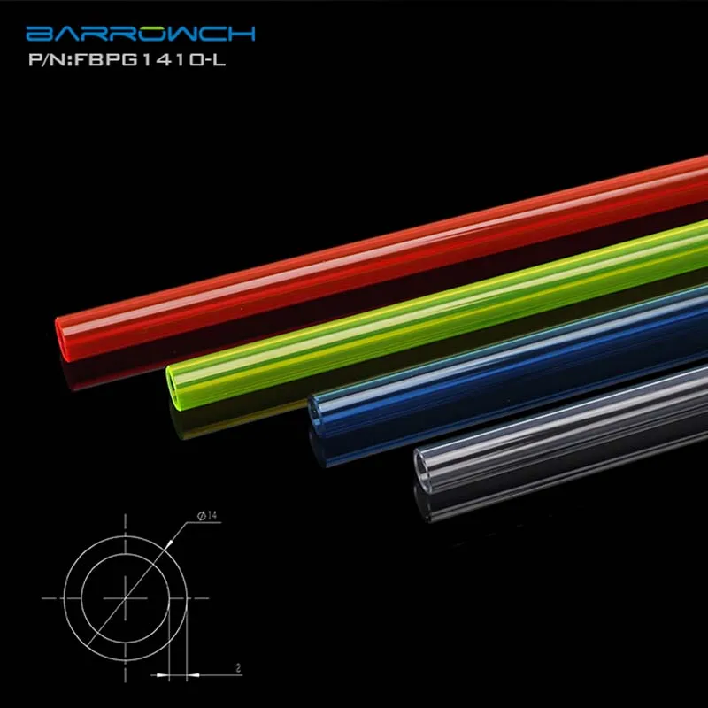 Barrow FBPG-L Normal temperature PETG Tube(OD*ID:12*8mm/14*10mm/16*12mm,L:500mm)Red/Blue/Green/Transparent,water cooler