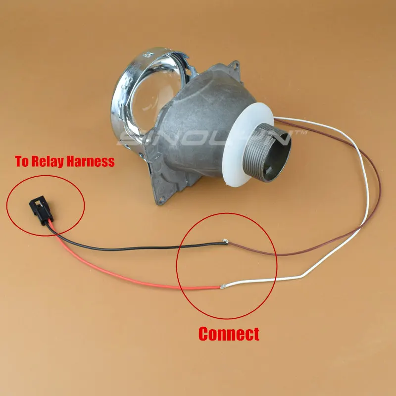 Sinolyn Male/Female Connector For Bi-xenon Projector Lens  Q5/Hella 3R G5/WST High Low Beam Wiring Car Lights Accessories
