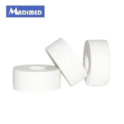 2.5cm*5m 12 rolls /lot Zinc Oxide Plaster Sports tape cotton tearable adhesive bandage medical tape