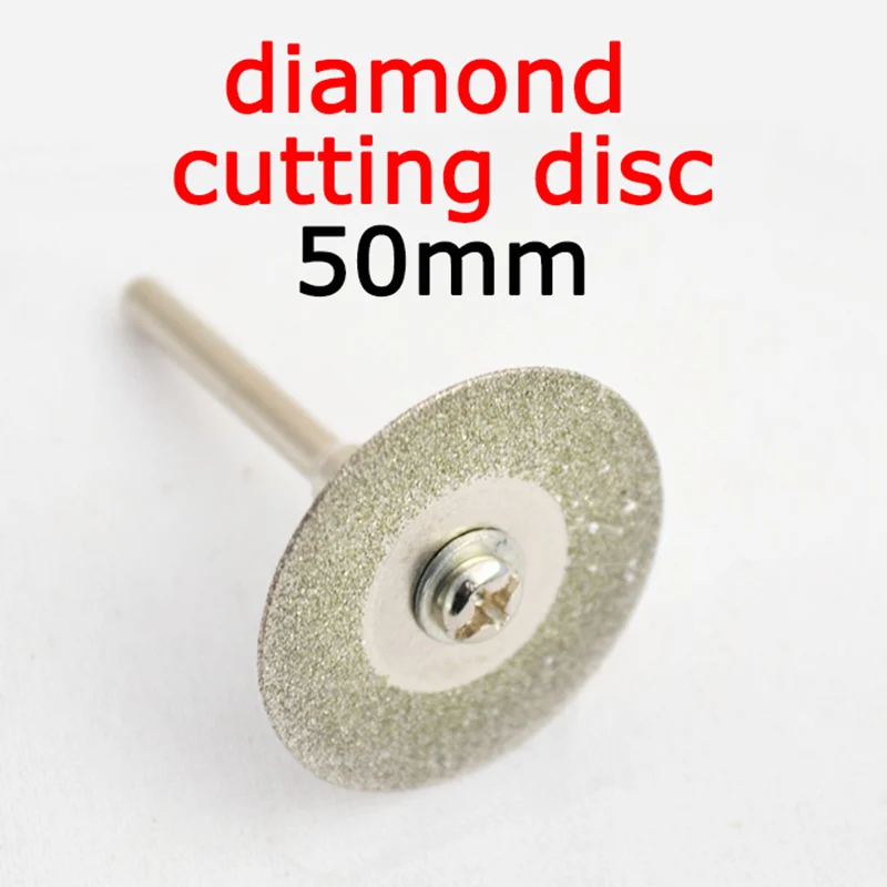 10pcs 50mm diamond cutting disc for dremel tools accessories diamond grinding wheel rotary tool mini circular saw bladea brasive