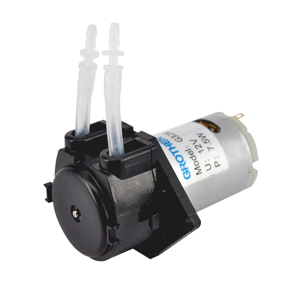 Lab Water Analytical Liquid Aquarium Lab Chemical DC 12v D4 Dosing Pump Peristaltic Head
