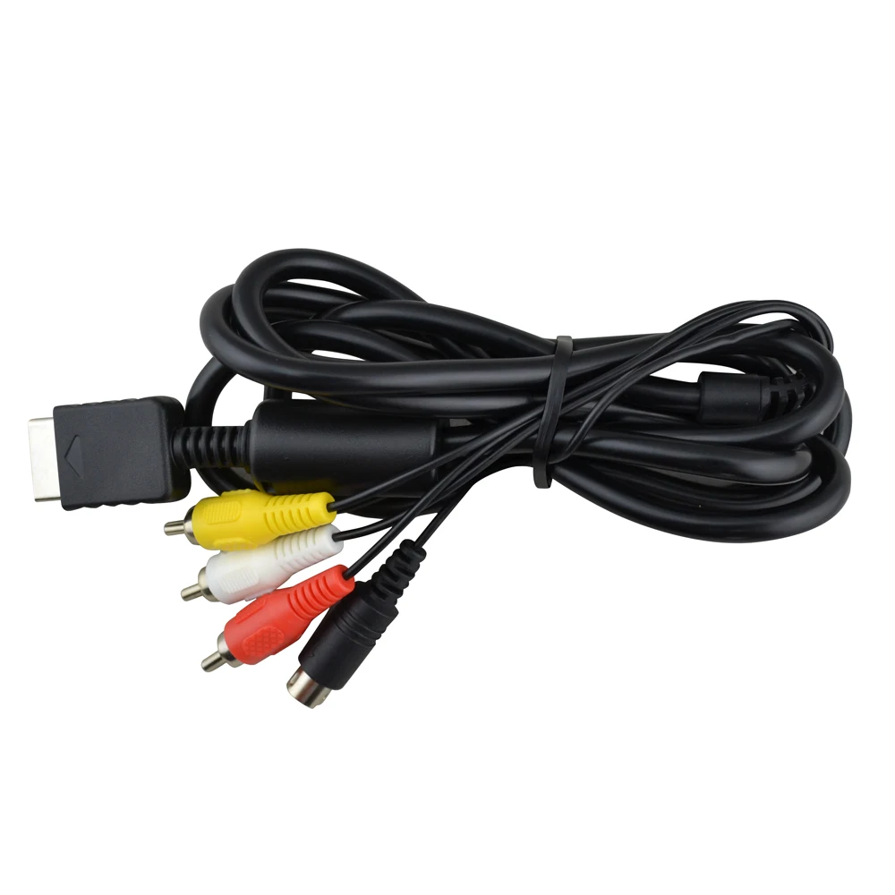 

Видеокабель, 10 шт., для Sony PlayStation 2, 3 S-Video AV, для PS2, PS3, S