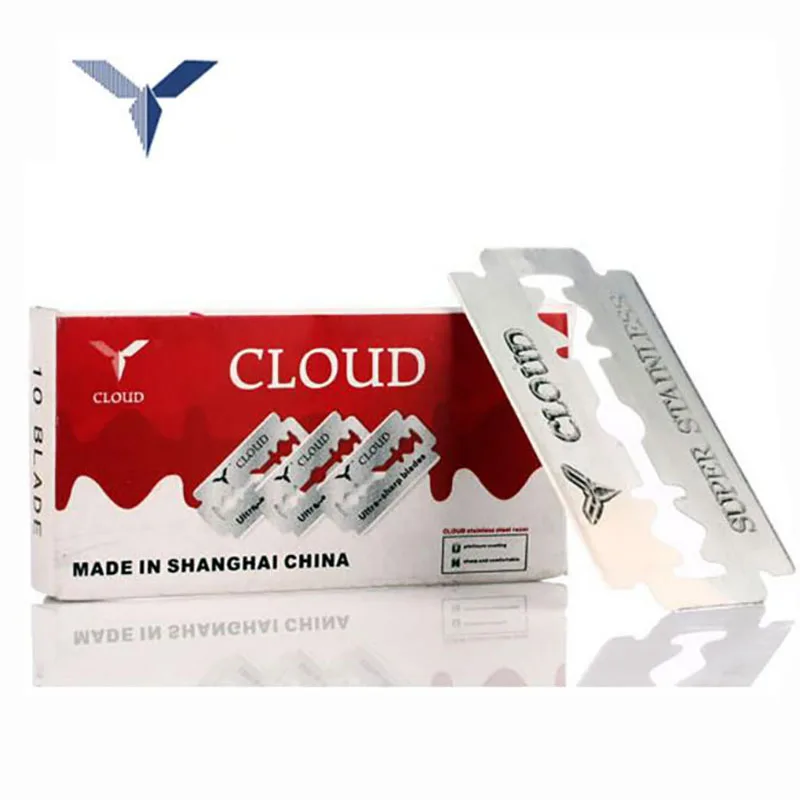 CLOUD 100 Pcs Razor Blades Stainless Steel Hairdressing Shaving razor blades Knife Blades Salon Barbers Hair Blades & Thinning