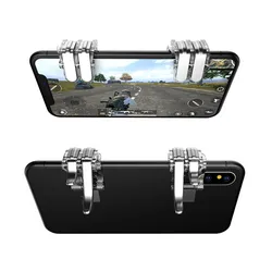 Metal PUBG Gamepad Mobile Trigger Control Cell Phone Gamepad Controller Fire Gaming Shooter for Phone Gamepad Joystick