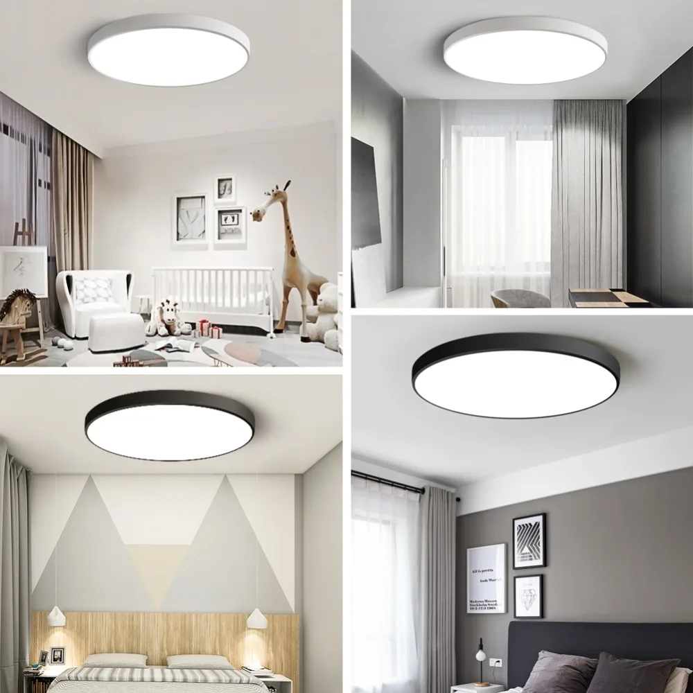 Led Plafondlamp Moderne Panel Lamp Verlichting Armatuur Woonkamer Slaapkamer Keuken Surface Mount Flush Afstandsbediening