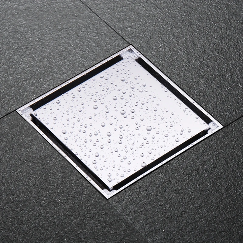 

Tile Insert Invisible Floor Drain Brass Shower Drainer Grate Waste Square Floor Waste Grates Bathroom Drains Strainers