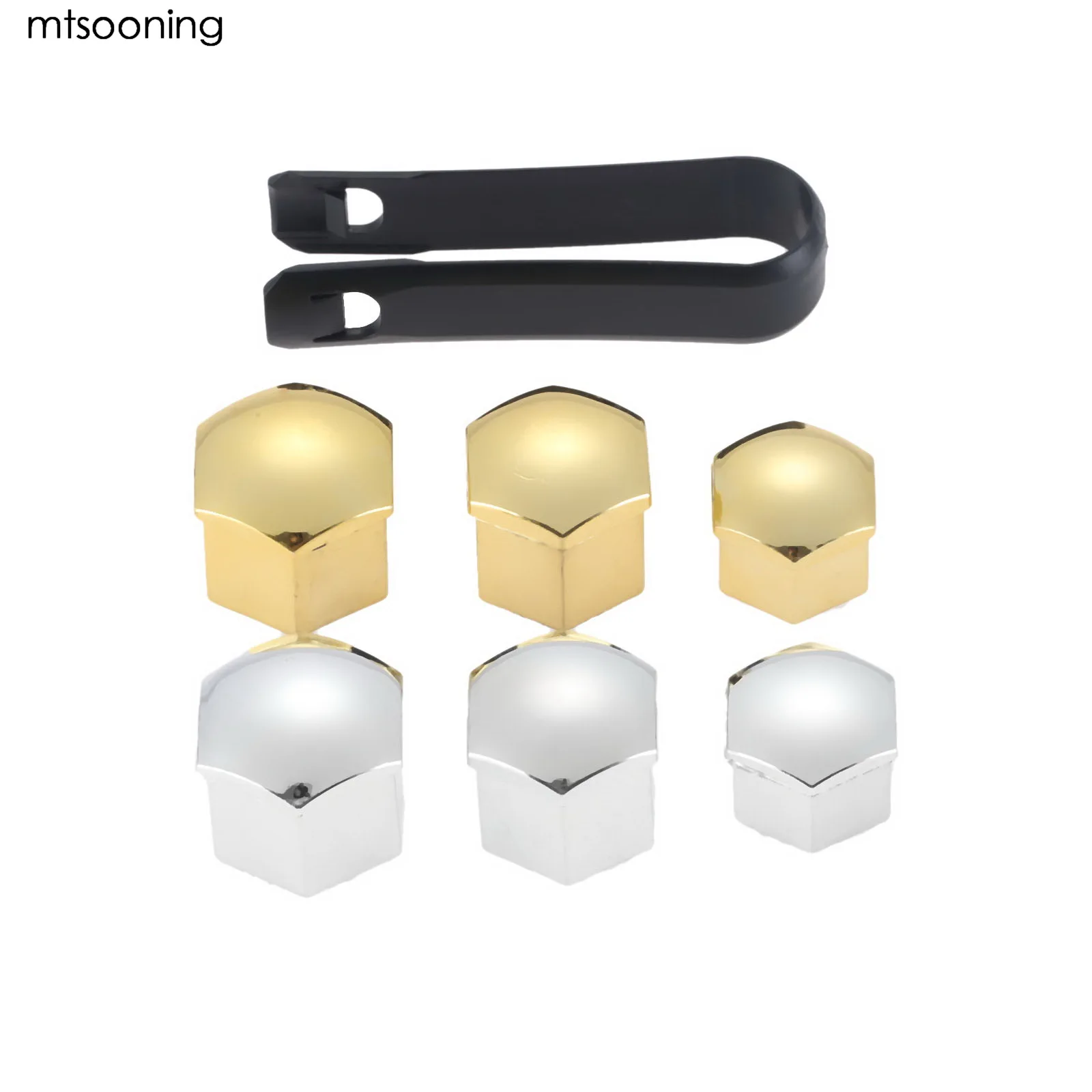 20Pcs Universal Anti-Rust 17/19/21mm Chrome Gold Glossy Auto Trim Tyre Wheel Nut Screw Bolt Protection Covers Caps