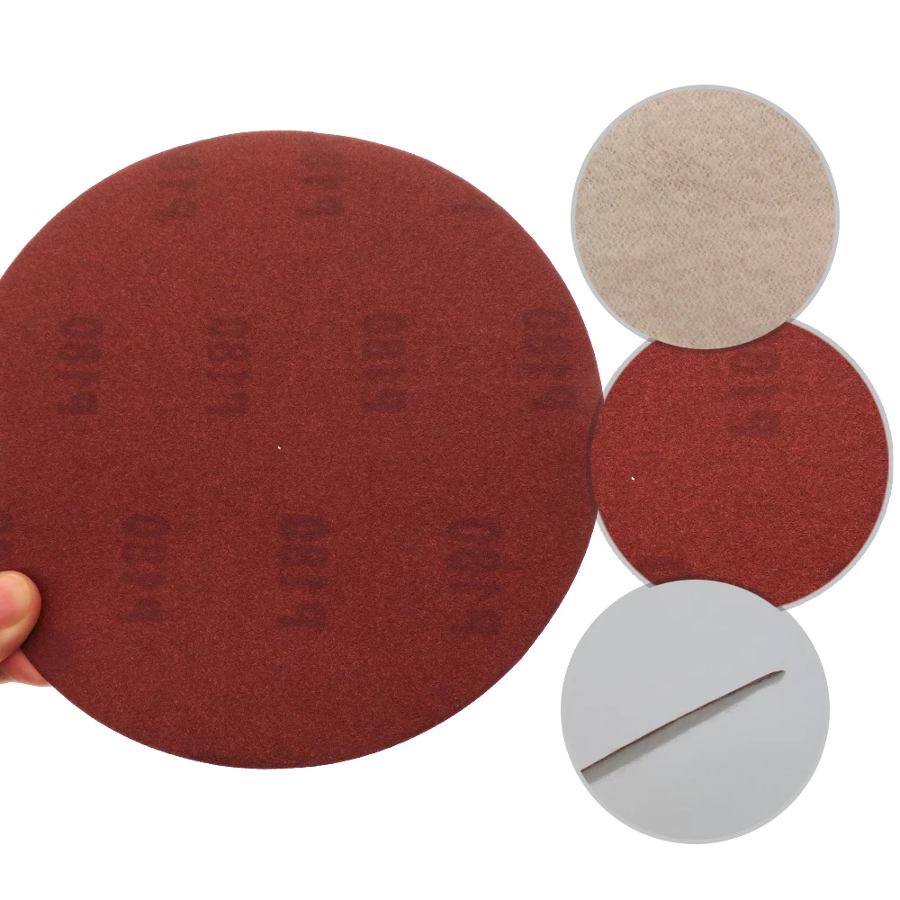 10 PZ 7-inch 180MM galleggiante disco abrasivo carta abrasiva a secco 120/180/240/320 carta abrasiva per la rettifica e la lucidatura
