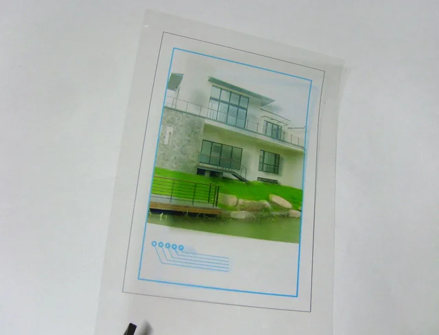 20 개/몫 A4 잉크젯 인쇄 특수 투명 필름 PCB 필름 PCB 플레이트 필름 생산 회로 기판 PCB 금속 통해 구멍