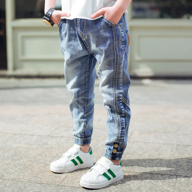 Teen Boys Jeans 2022 Autumn Spring Jeans For Boys Pants Fashion Children Clothing Denim Trousers Kids Pants 4 6 8 10 12 13 Years