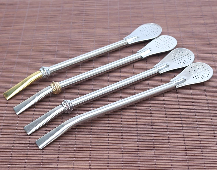 

300PCS stainless steel Bombilla straws Yerba mate bombilla filter straw DHL Fedex Free shipping