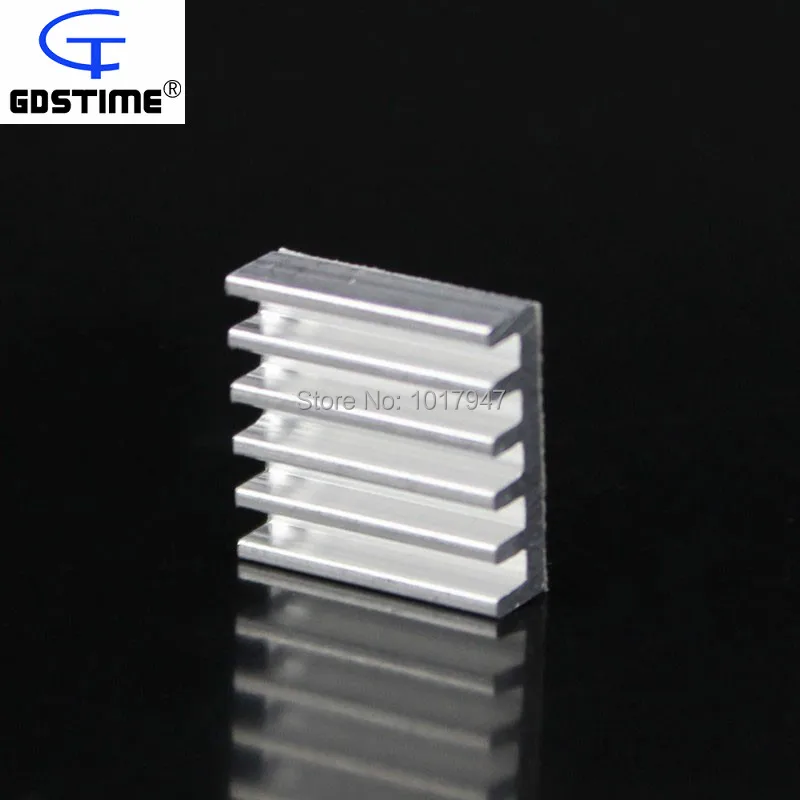 2000pcs Lots 14mm 14x14x4mm Adhesive Aluminum Heatsink Cooling For Computer Chip IC