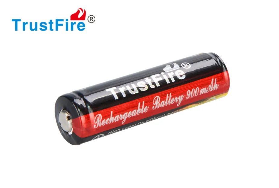 2pcs TrustFire 3.7V Li-ion 14500 Rechargeable Battery 900mAh Real Capacity Lithium Battery with Protected PCB