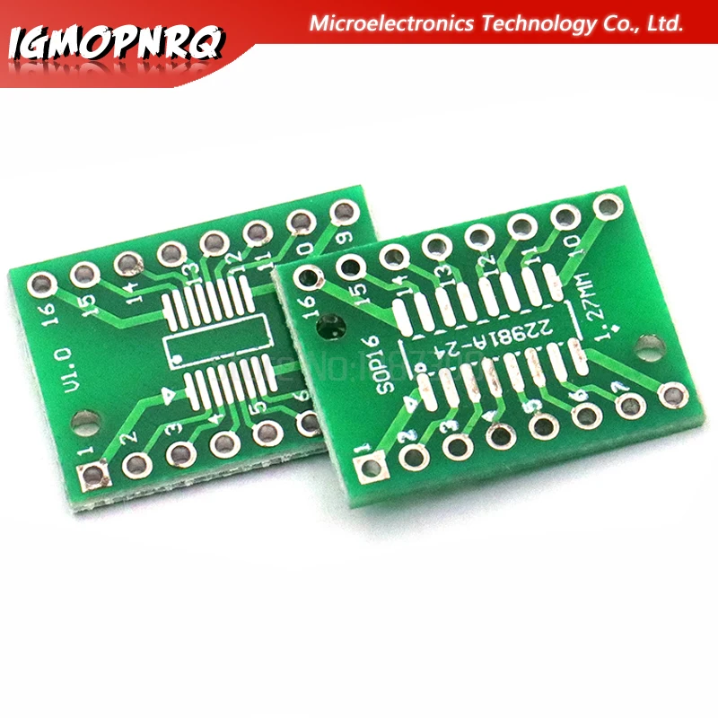 20 sztuk TSSOP16 SSOP16 SOP16 Transfer do DIP16 Adapter IC gniazdo z konwerterem moduł tablicy adaptery płyta 0.65mm 1.27mm