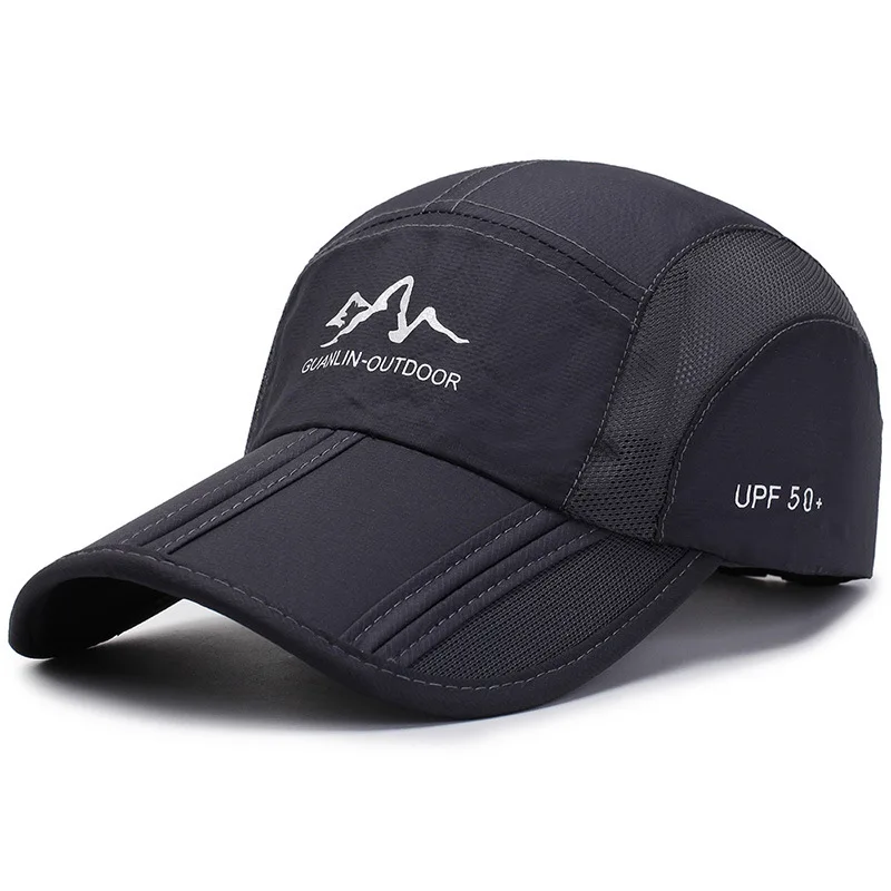 Summer quick-drying baseball cap men and women breathable Snapback folding sport hat outdoor protection mountaineering sun hat