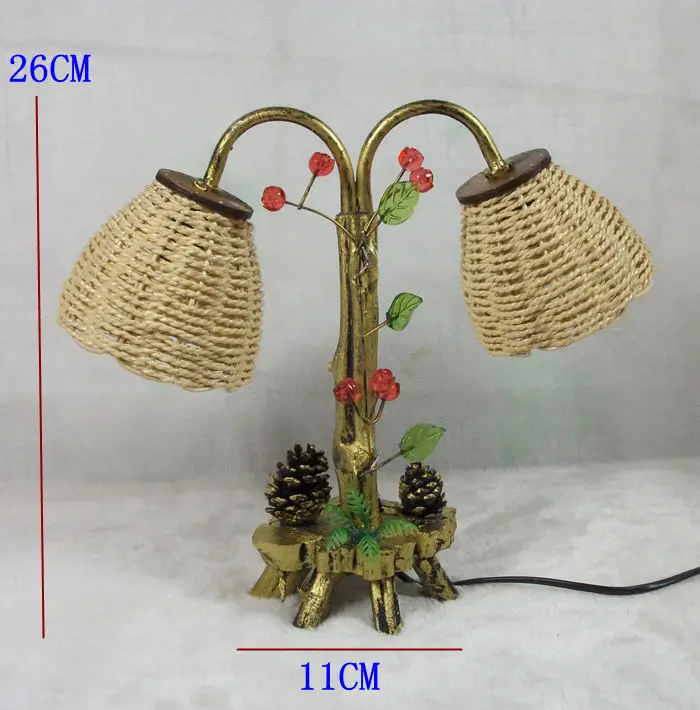 Antique leaf lamp Creative wood romance personality Home decoration Handicraft ornaments light