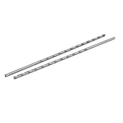 4mm di Diametro 200mm di Lunghezza HSS Rotonda Dritto Gambo Torsione Punta del trapano Utensile di Foratura 2 pz