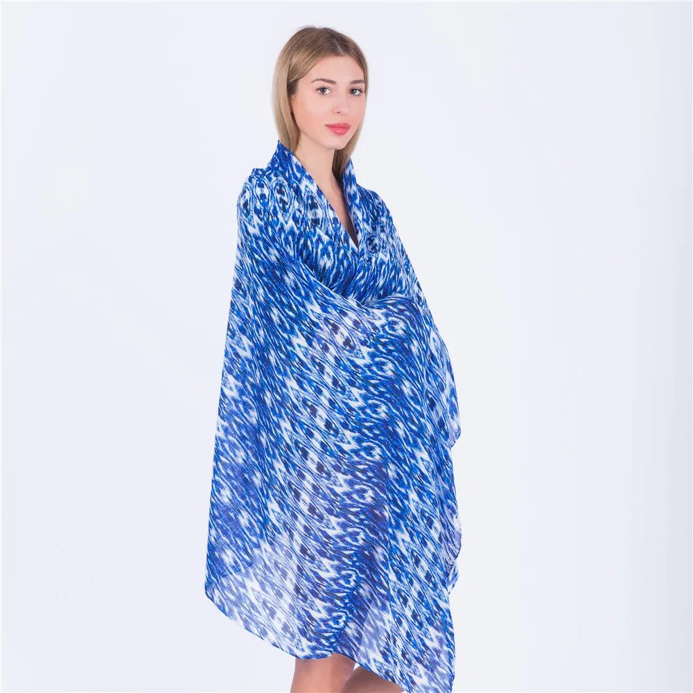 Jinjin.QC 2019 Fashion Chiffon Scarf Women Scarves and Wraps Geometric Bandana Cashew Print Echarpe Foulard Femme Drop Shipping