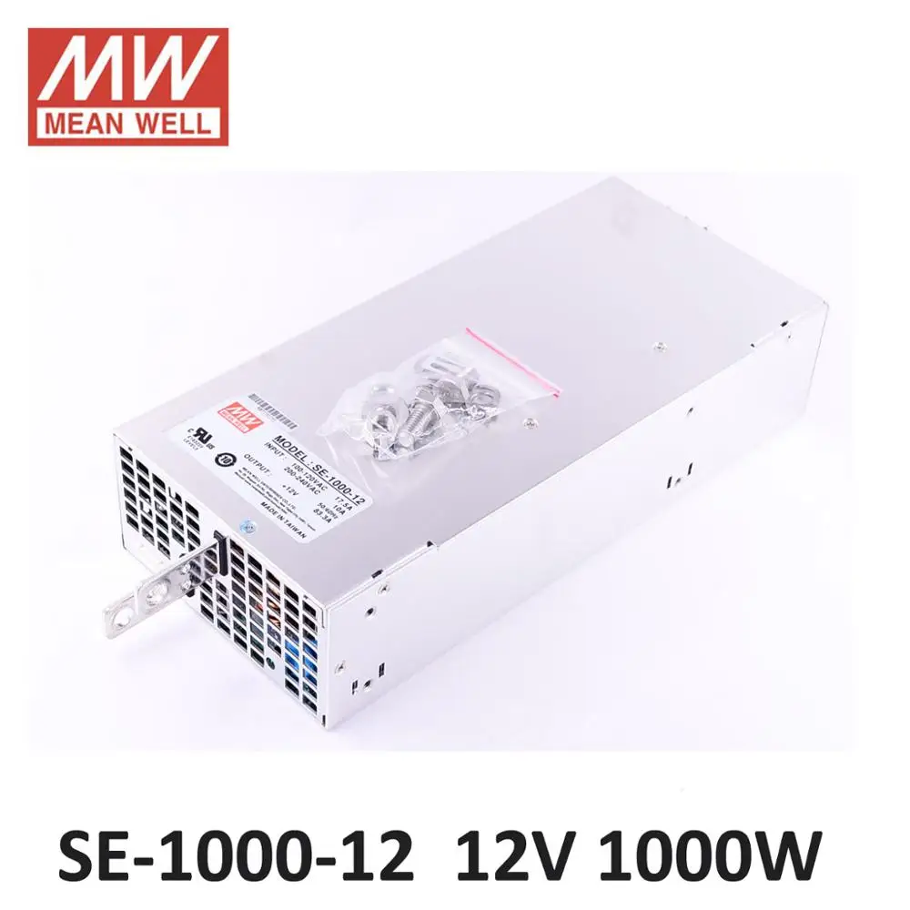 Original Meanwell Power Supply SE-1000W 5V 150A 9V 12V 15V Industrial switching power supply DC 24V 48V MEAN WELL UL 1000W SMPS