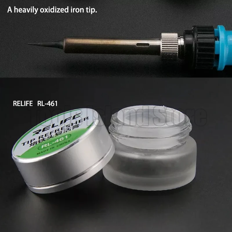 RELIFERL soldering iron tip resurrection cream soldering iron head oxidation repair paste cleaning paste repair iron paste