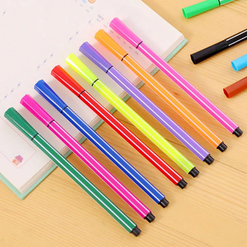 12pcs/set Washable Watercolor Pen Children Painting Non-toxic Color Mark Painting Children Art Supplies DIY Scrapbooking Paint