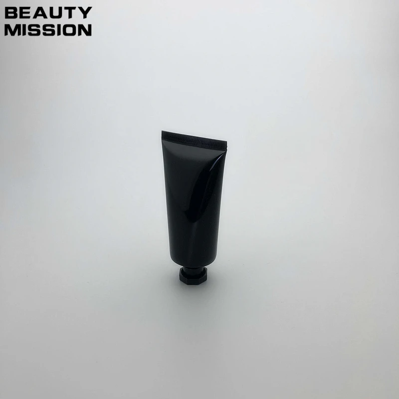 50pcs/lot 60g Bright Black Empty Cosmetic Hand Cream Hose Tube DIY Face Cleanser Refillable Soft Tubes Cosmetic Hose Soft Tube