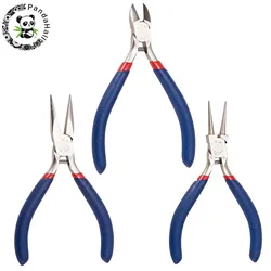 Jewelry Pliers tools, Stainless Steel Short Side Cutting Pliers,Chain-Nose Pliers,Round Nose Plier jewellery DIY Making tool F80