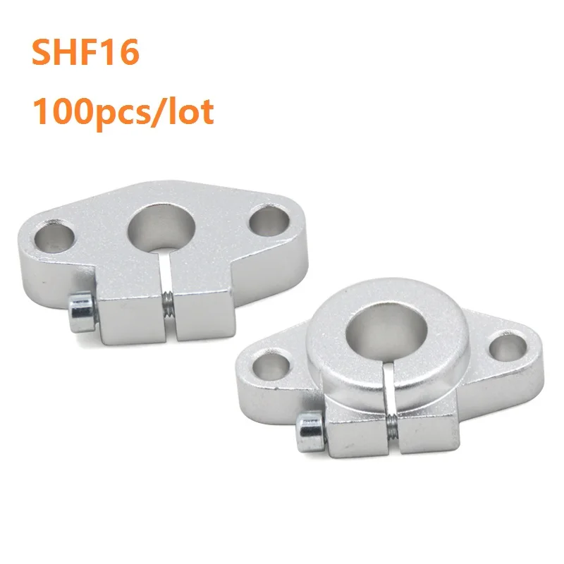 

100pcs/lot SHF16 Aluminum Linear Rod Rail Shaft Support XYZ Table CNC Router parts 3D printer parts