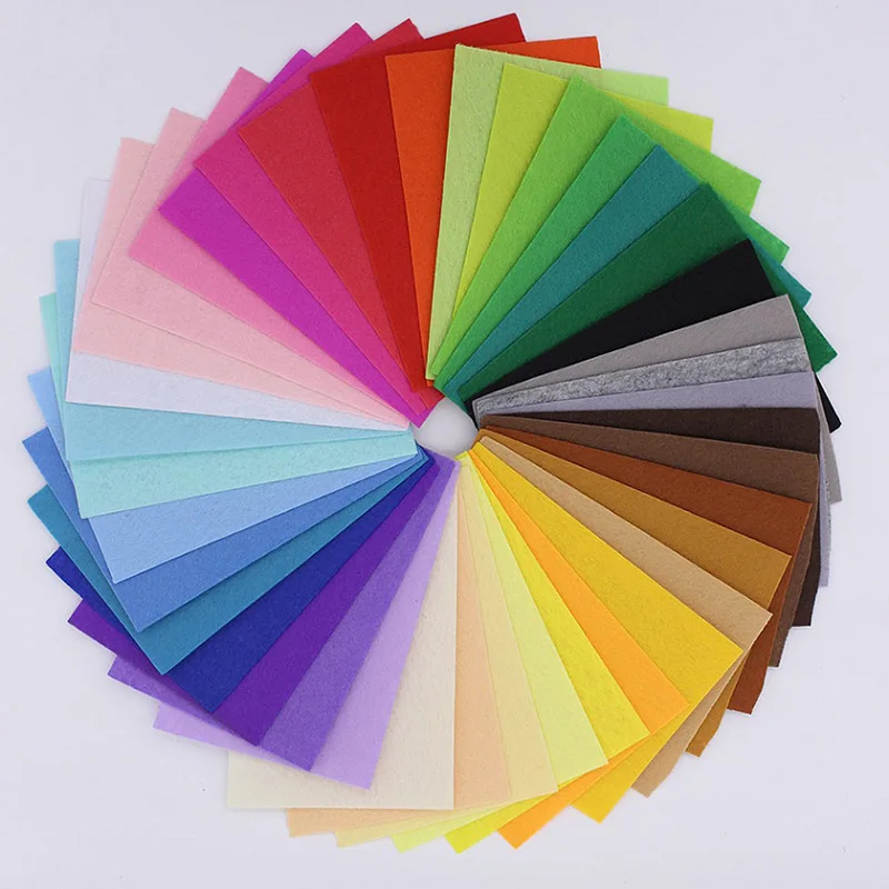 Patchwork-Filzstoff, Vliesstoff, 1 mm dickes Polyestertuch für DIY-Handwerk, Sammelalbum, 40 Stück/Lot, 10 cm x 15 cm – Detail 2
