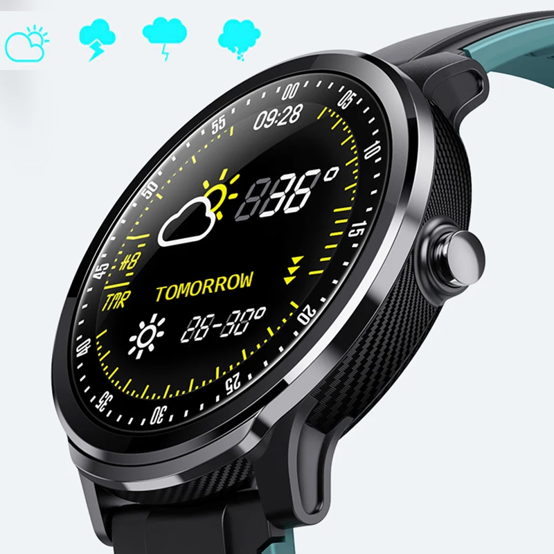 Smart Wristwatch Big Full Touch Screen Waterproof IP68 Smart Band 250 mAh Fitness Test Heart Rate Blood Pressure Smart Bracelet