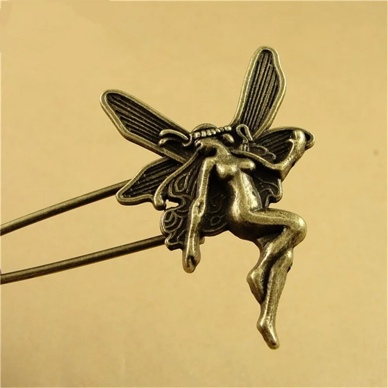 DoreenBeads 5cm long Safety Pins Vintage Fashion Pin Brooch Heart Flower Angle Shape Ornaments for Scarf Sweather Coat Hat Bags