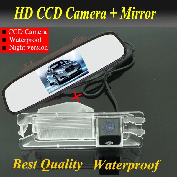 4.3 inch Car monitor mirror + car rear view parking camera for Nissan March Renault logan Sandero Car backup reverse camera