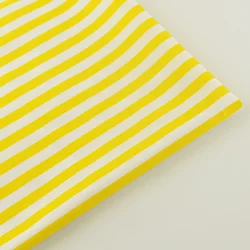 Yellow and White Stripes Designs Cotton Fabric Twill Home Textile Baby Bedding Telas Decoration Scrapbooking Quilting Patchwork