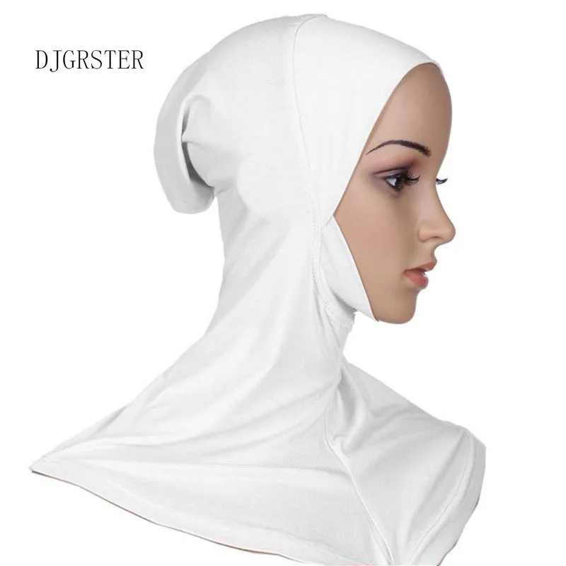 DJGRSTER-Hijab intérieur de sport musulman doux et extensible, casquettes islamiques, sous-écharpe, chapeaux croisés, style classique, vêtements de