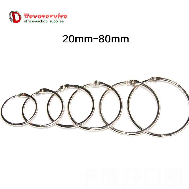 10pcs/Lot Metal Book Rings Binder Ring Hinged Keychain Album Ring Scrapbook Craft Photo Album Scrapbook Split Promotion Price