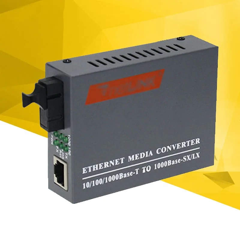 

1000m Ethernet Media Converter, 1Optical Interface, 1 Electrical Port, 3km Fiber Optic Transceiver, SC Media Converter, 1 Pair