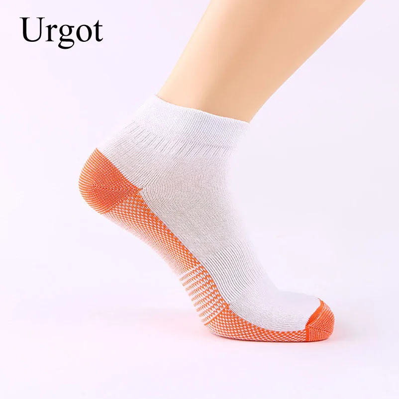 Urgot 5 Pairs Men Women Unisex Foot Compression Socks Plantar Fasciitis Heel Spurs Arch Pain Breathable Socks Men Copper Fiber