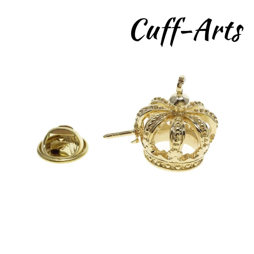 بروش التلبيب دبوس للرجال دبابيس ودبابيس ثلاثية الأبعاد تاج التلبيب شارة بدبوس بروش مجوهرات بواسطة أزرار أكمام P10169