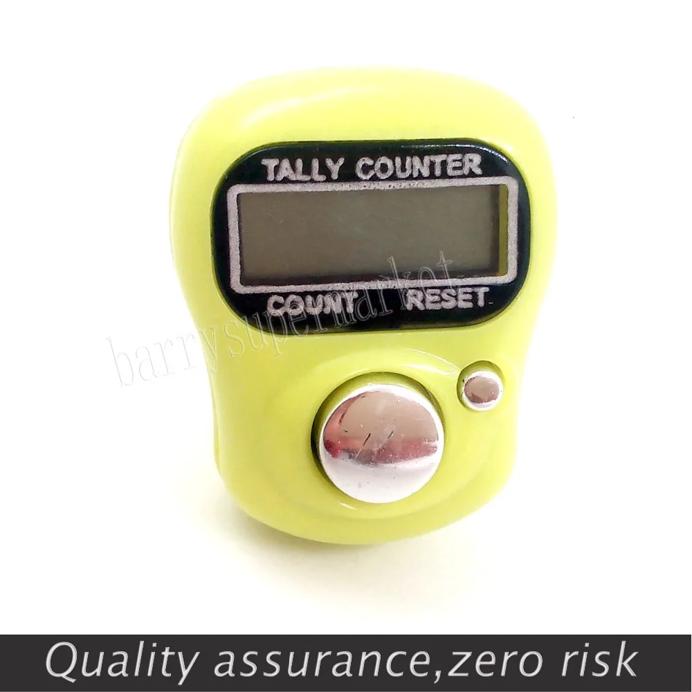 1 szt. Mini elektroniczny cyfrowy palec golfowy LCD trzymany ręcznie licznik zestawień Musabah Hatim Tasbih dla muzułmanina