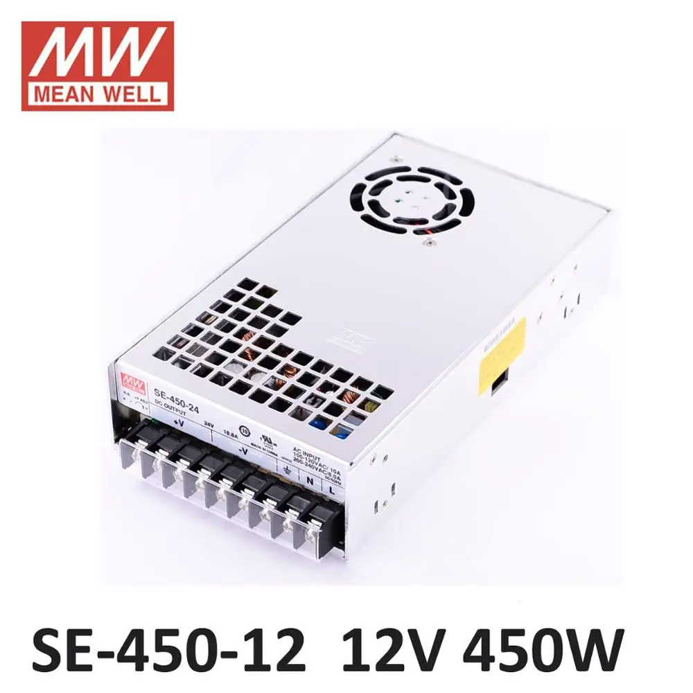 Original Meanwell SE-450W 12V 24V 36V 48V Switching Power Supply AC-DC 5V 75A transformer 450W 15V dc industry power supply UL