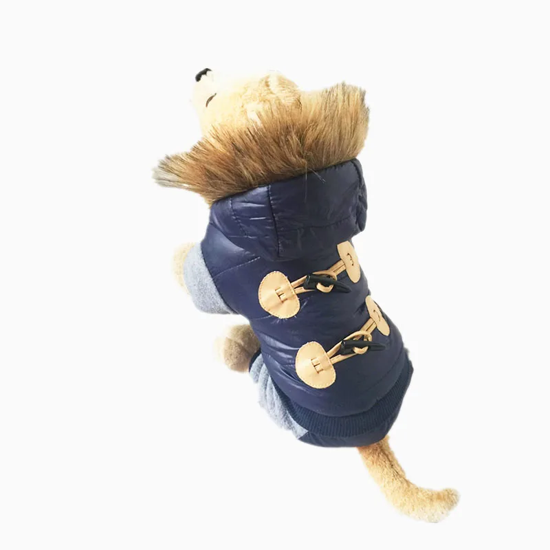 New Thickening Warm Jacket Winter Dog Clothes Pet Coat Clothing Hooded Jumpsuit Warm Clothes For Dogs