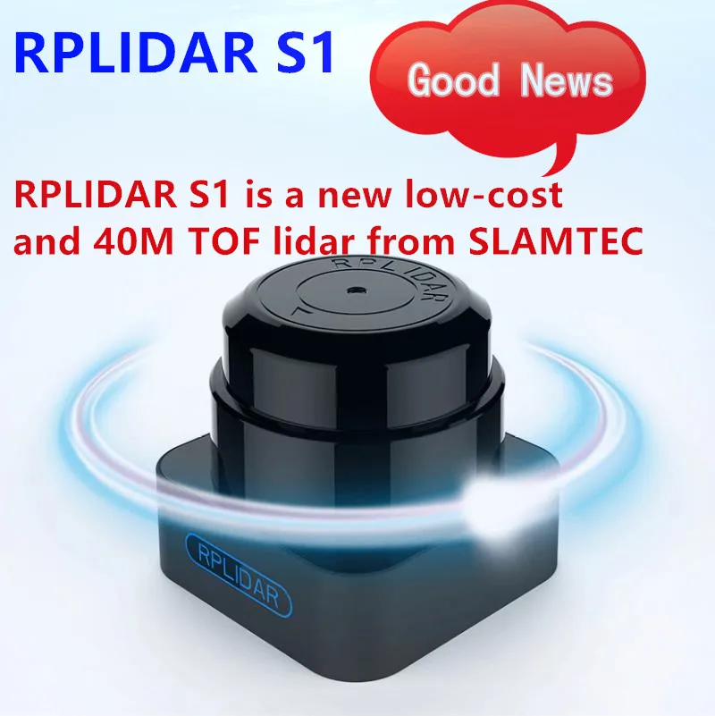 

RPLIDAR S1 360 Degree TOF 40 meters lidar sensor scanner for obstacle avoidance and navigation of AGV outdoor and indoor