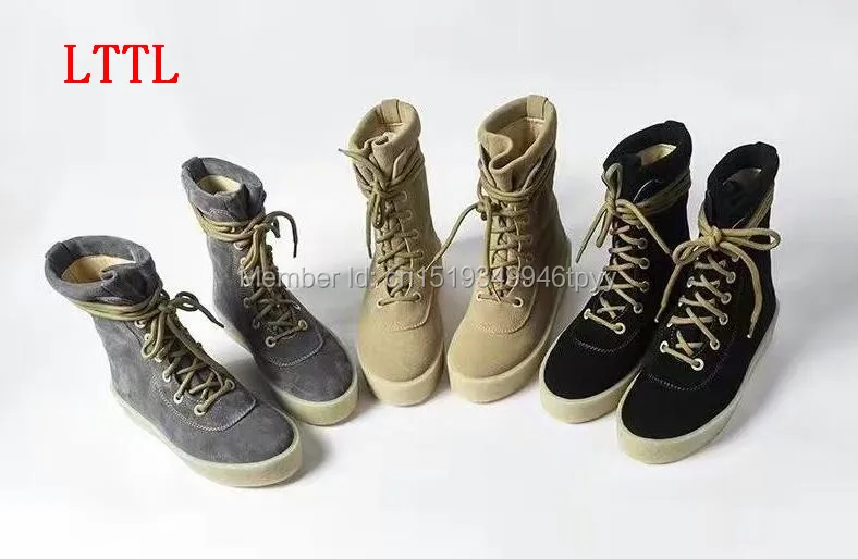 2018 Fashion Men Autumn Military Crepe Boots Ankle Suede Thick Flat Lace-up Motorcycle Boots for Wholesale Men Winter Boots