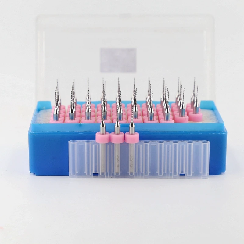 0.5mm 0.55mm tungsten carbide drill bit CNC wood router set 50PCS mini dremel exercise tool PCB drilling machine tool