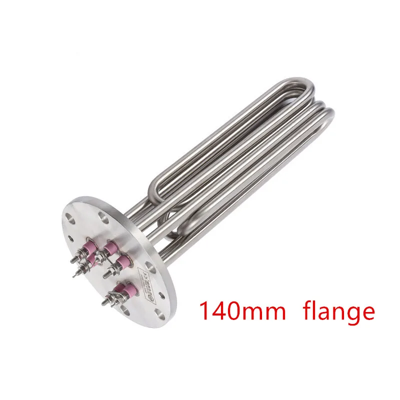 

140mm SUS flange 12KW/18KW/24KW Heating Element for Steamer Boiler,5-1/2" Round Head Electric Heating Tube for Garment Industry