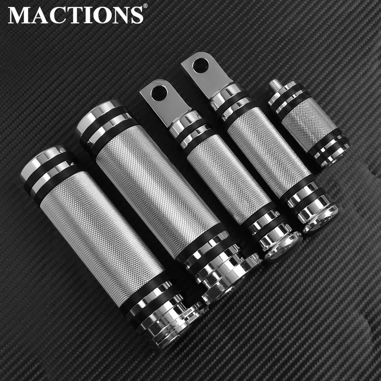 Chrome CNC Hand Bar Grips FootPegs Gear Shifter Pegs For Harley Sportster XL 883 Touring Dyna Breakout Softail Chopper Custom