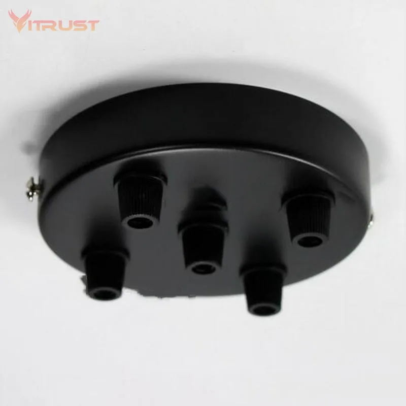 

DIY lamp base vintage ceiling plate base lamp Multi rose pendant light canopy with cable wire grip