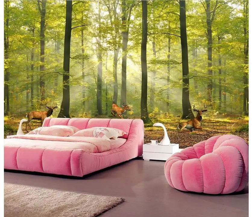 

customized wallpaper for walls 3d wallpaper Norwegian forest elk background wall mural 3d wallpaper