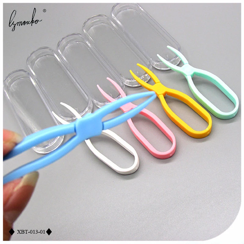 Multicolor Conjoined Clip Contact Lenses Soft Special Silica Gel Tweezers Lens Accessories Useful Clamps for Travel