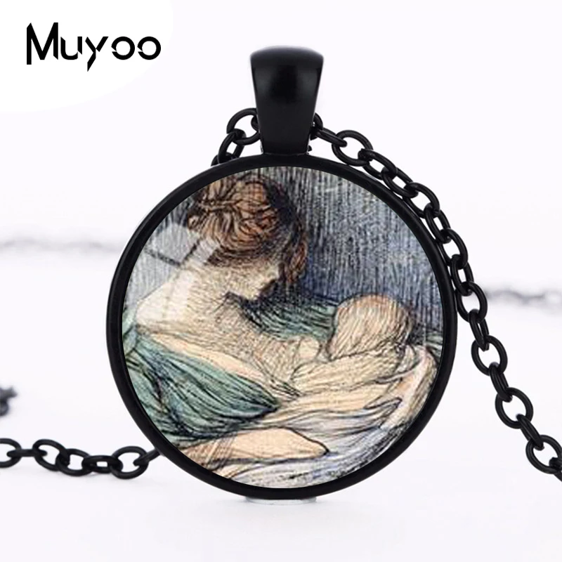 MOTHER and CHILD PENDANT New Mommy Necklace Midwife Gift Baby Shower Gift for Mom Blue Peach Brown Sage New Mom Gift Mother HZ1